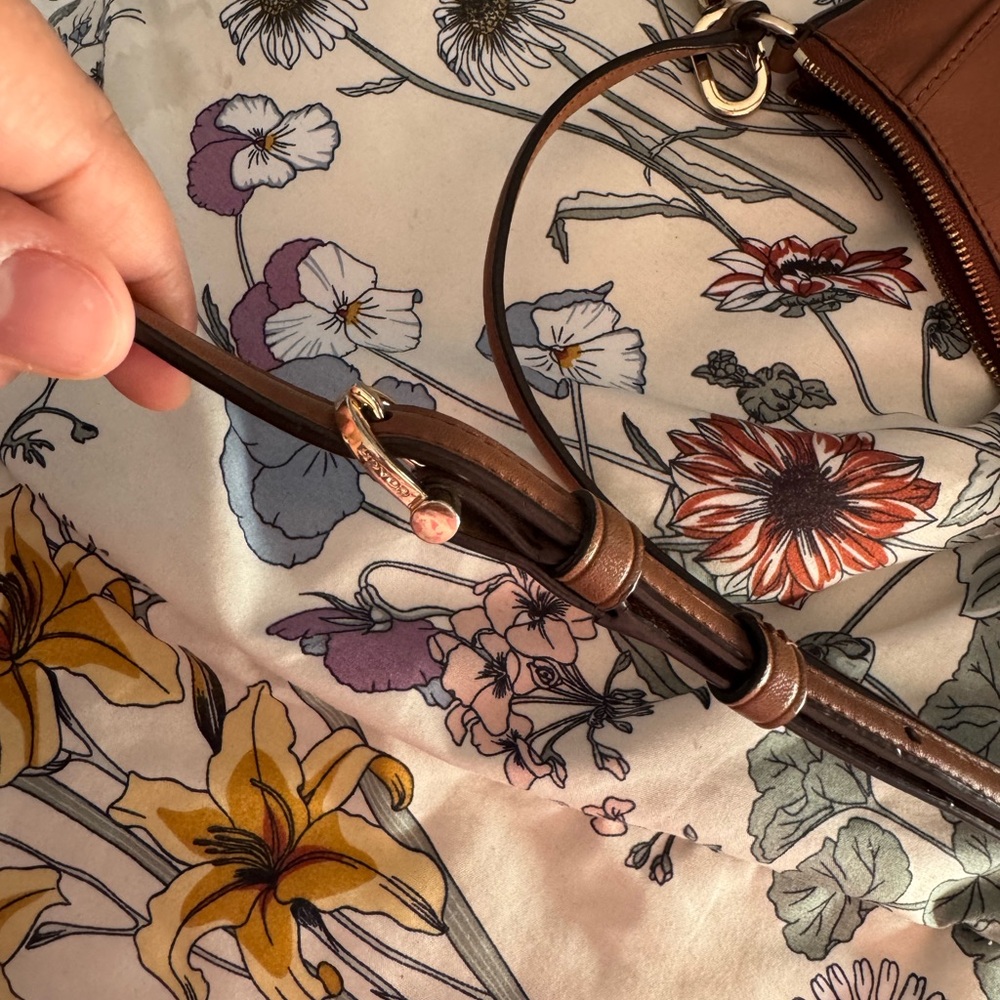 Coach Tan Leather Shoulder Bag - Picture 4 of 5